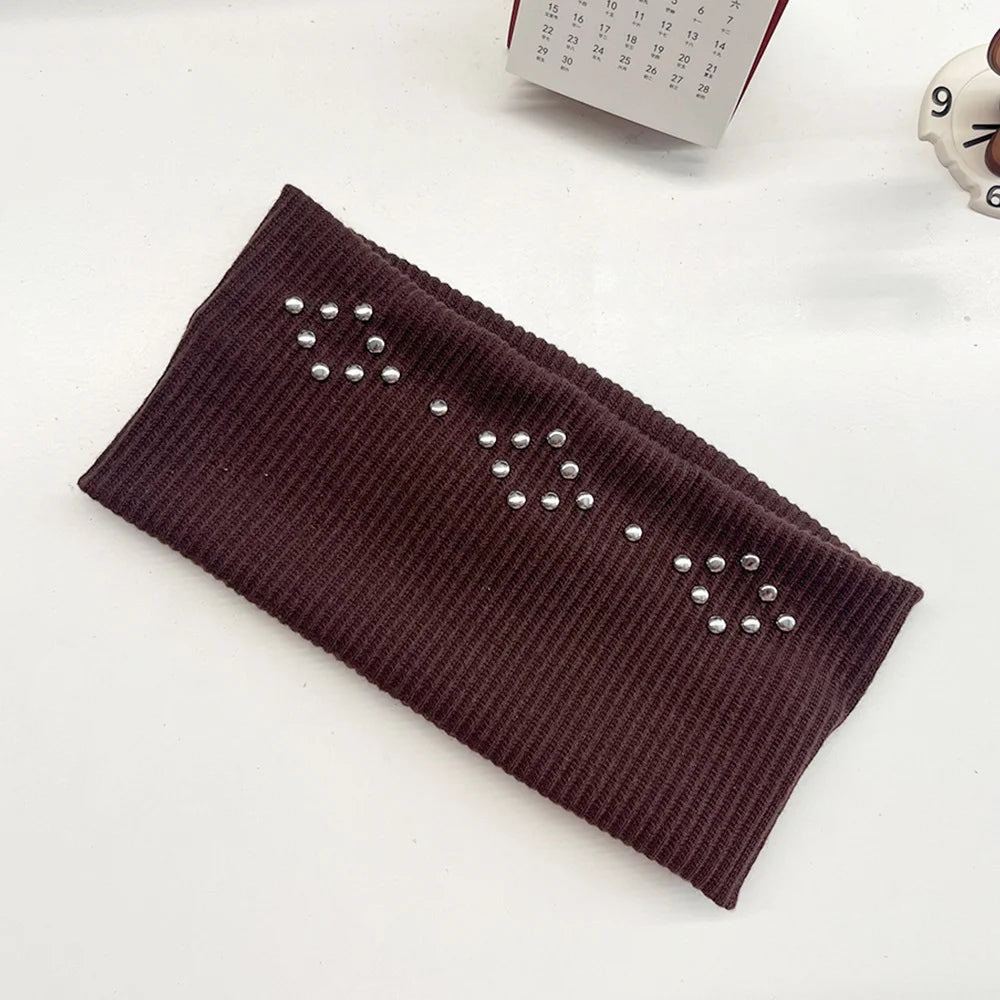 Hollowed Out Eyelets Wide Headband