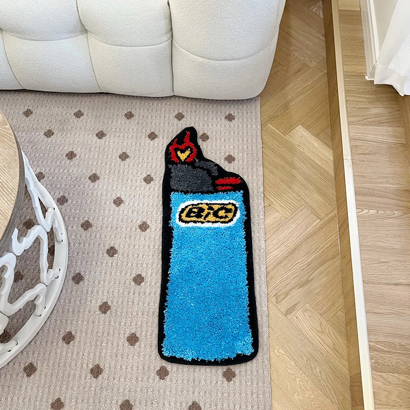 Blue Lighter Tufted Rug
