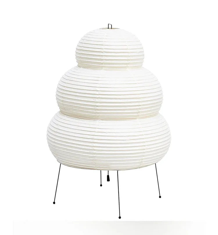 Japanese Akari Wabi-sabi Rice Paper Table Lamp