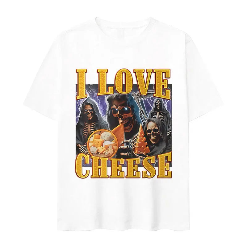 I Love Cheese Skeleton Tee
