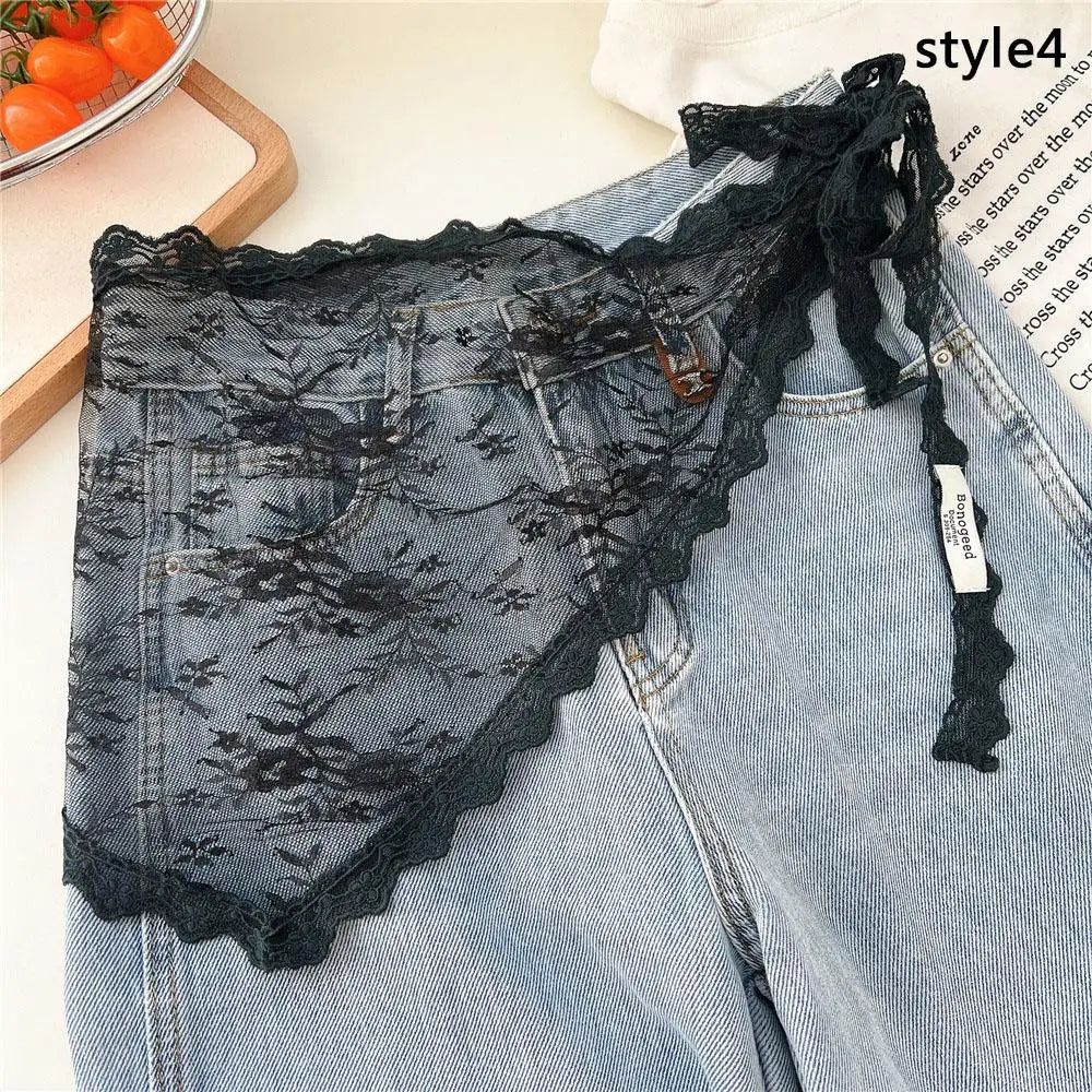 Stacked Lace Half Skirt
