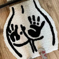 Hand Print Butt Handmade Rug