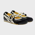 Flat Ballet Shoes Black & White Cross Strap Mary Janes
