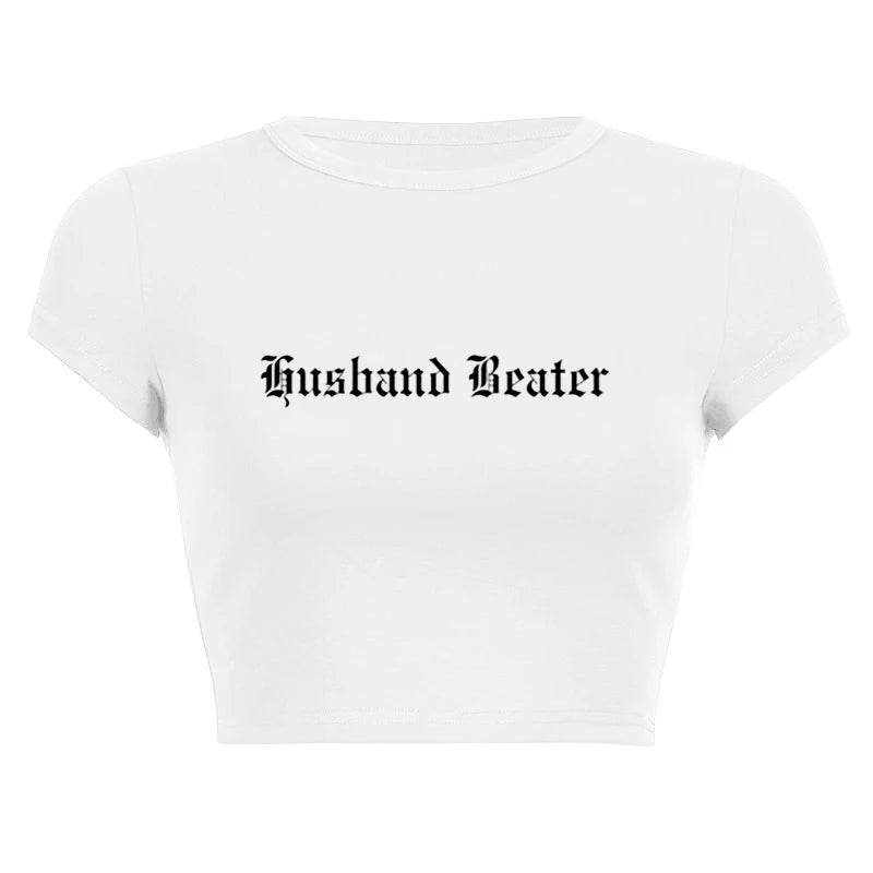 Husband Beater Crop Top