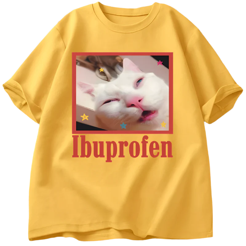 Ibuprofen Cat Tee