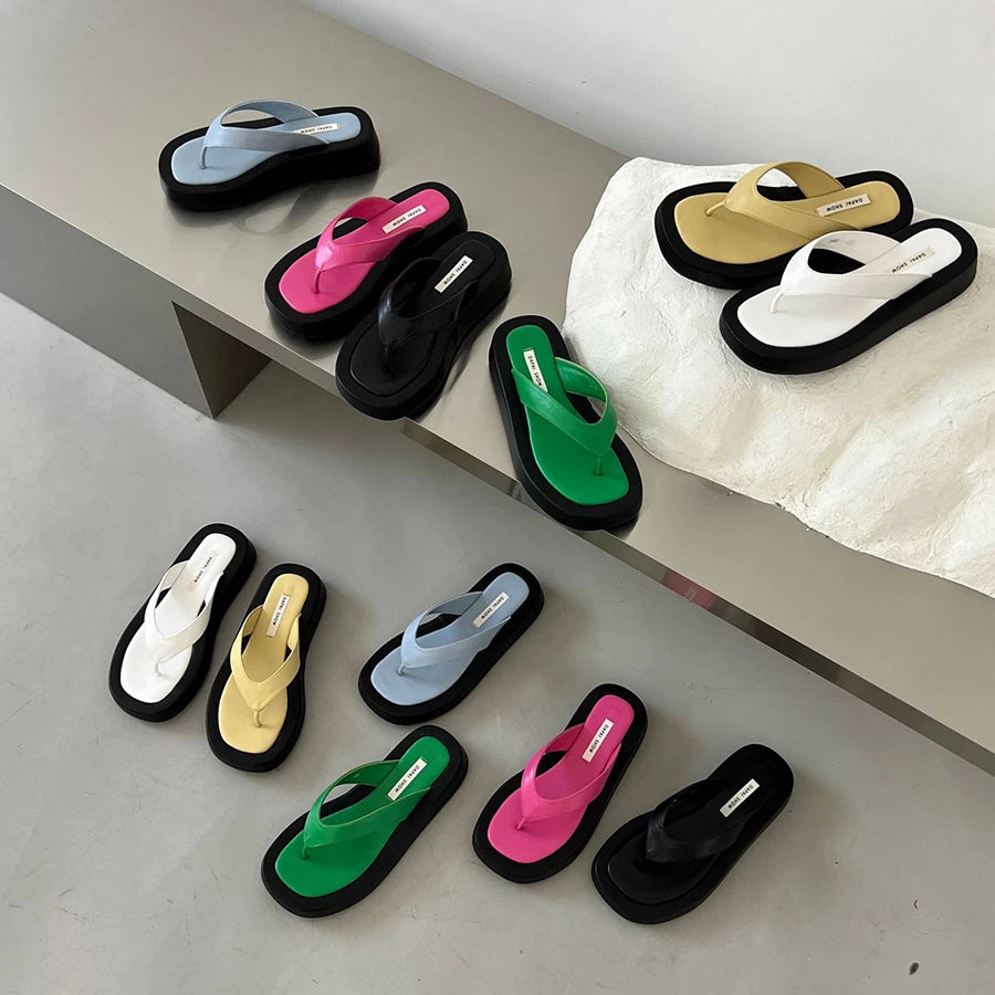 Thick sole flip flops (Super High Quality)