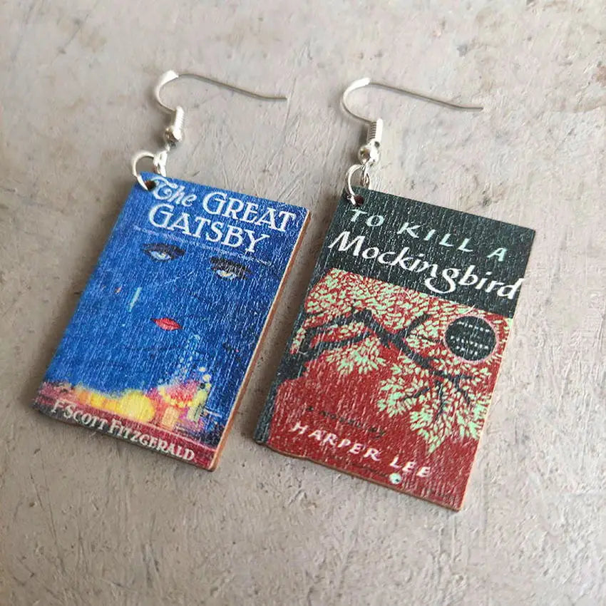 Stephen King Books Earring
