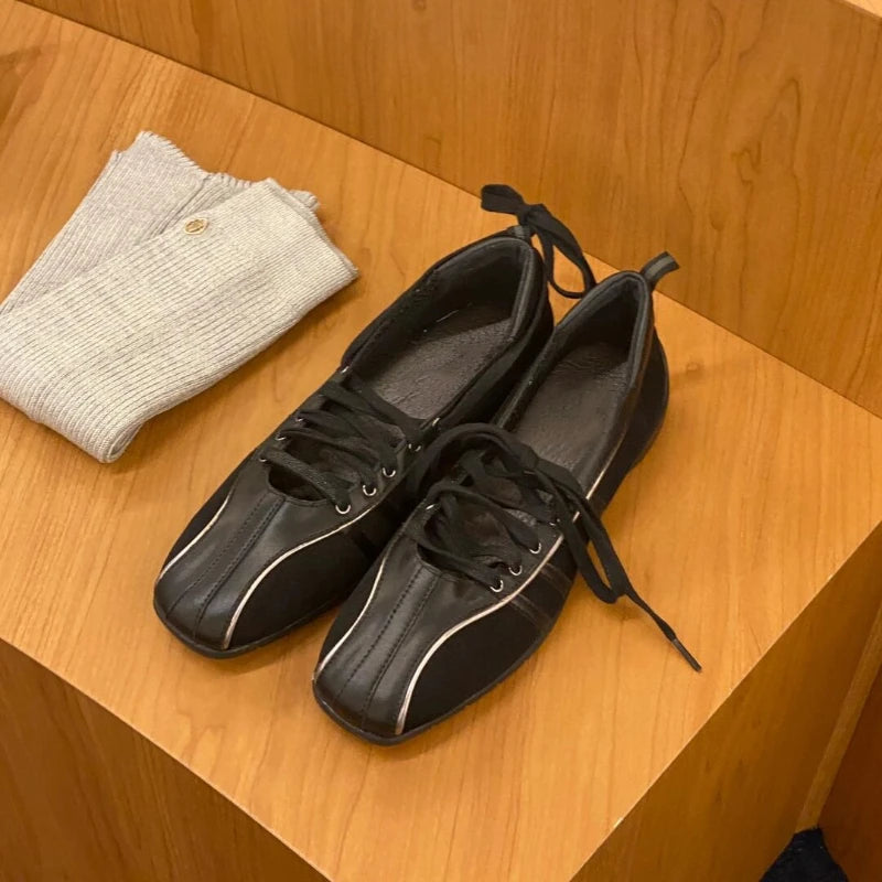 Leather City Ballet Flats