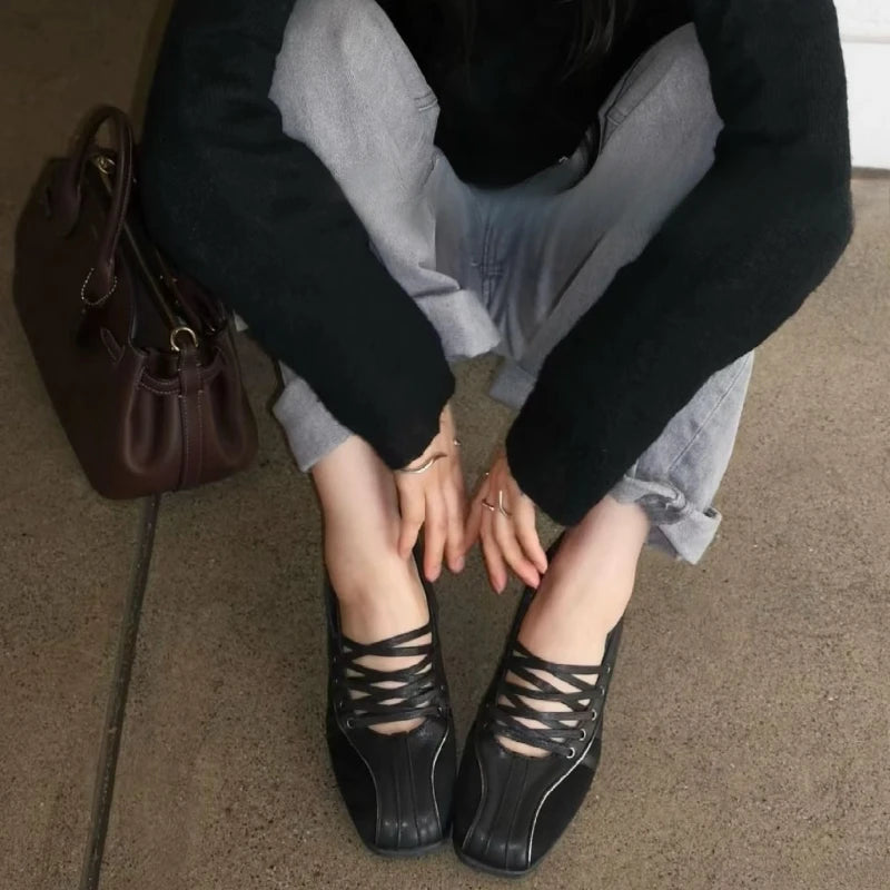 Leather City Ballet Flats