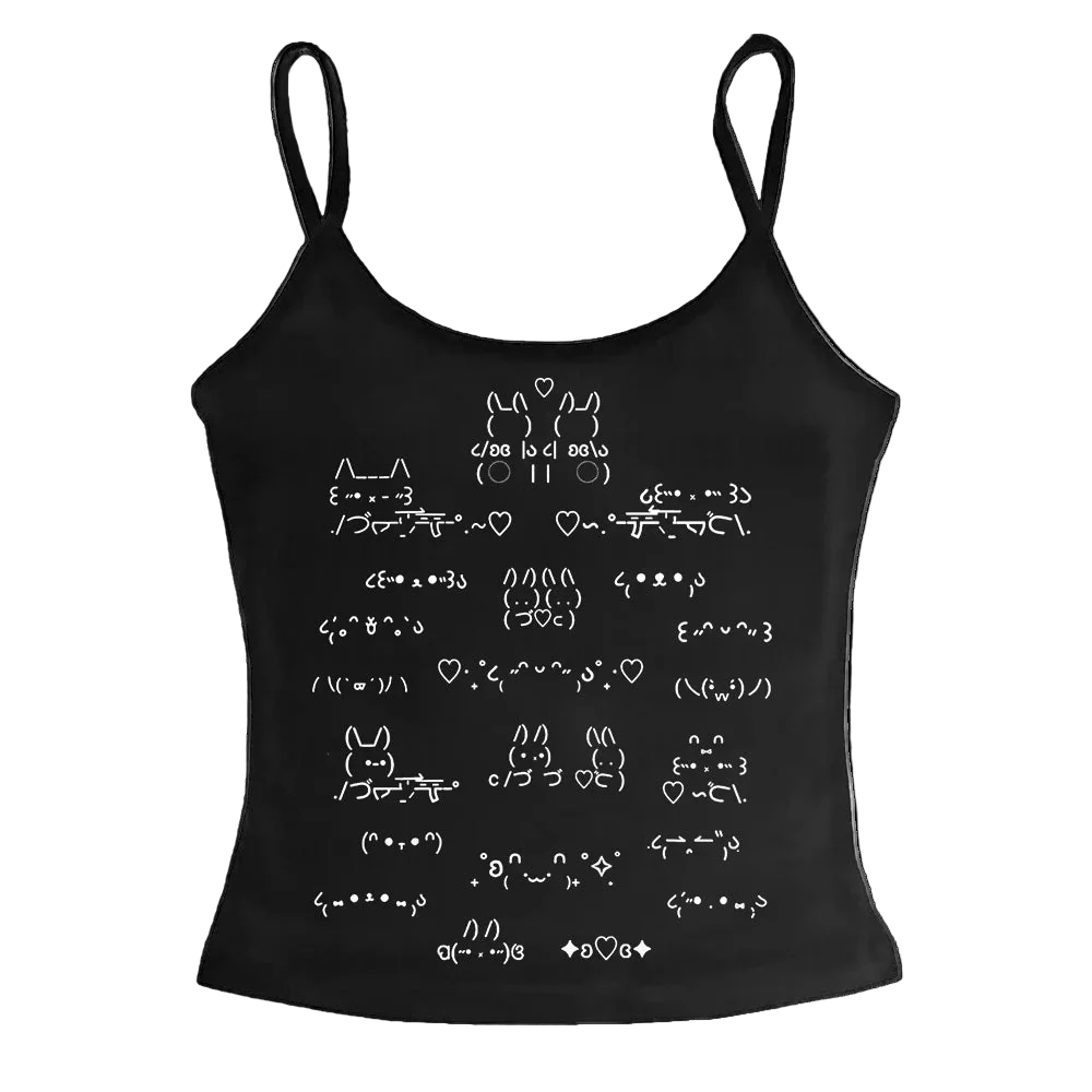 Kaomoji Camisole Top