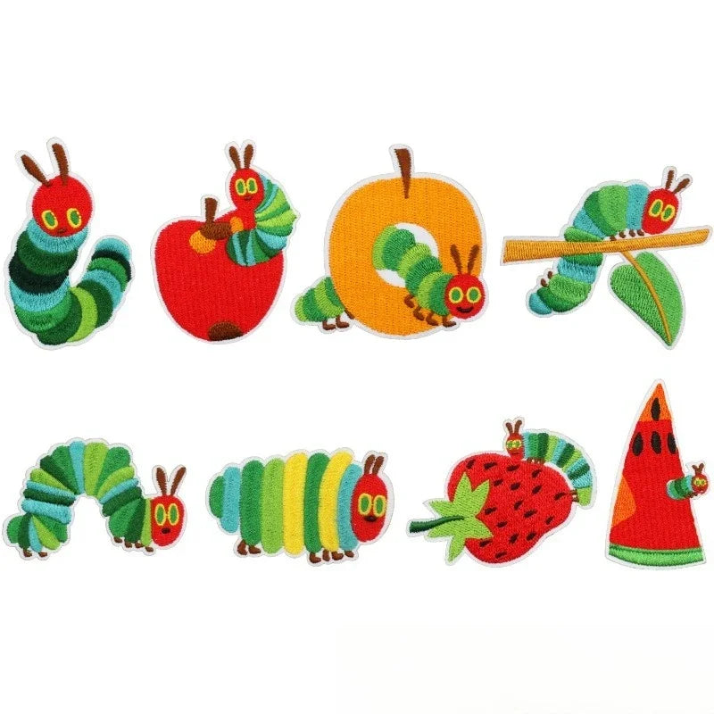 Caterpillar Embroidery Patches