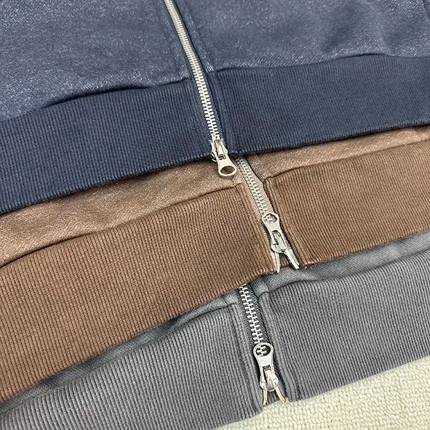 Two-way Zipper Oversized Hoodie