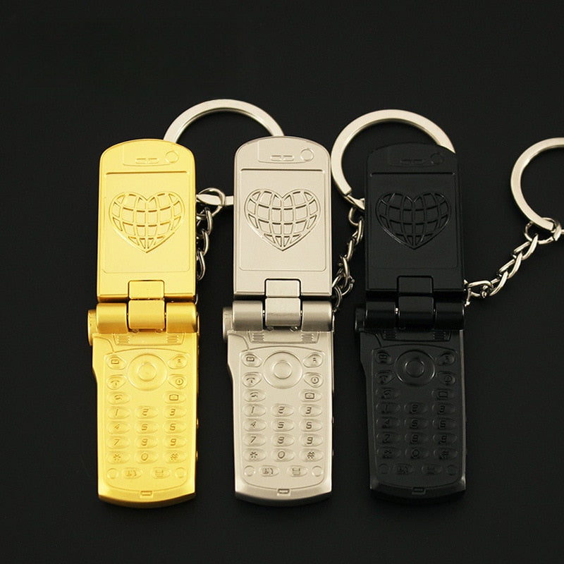 Foldable Mini Cell Phone Keychain