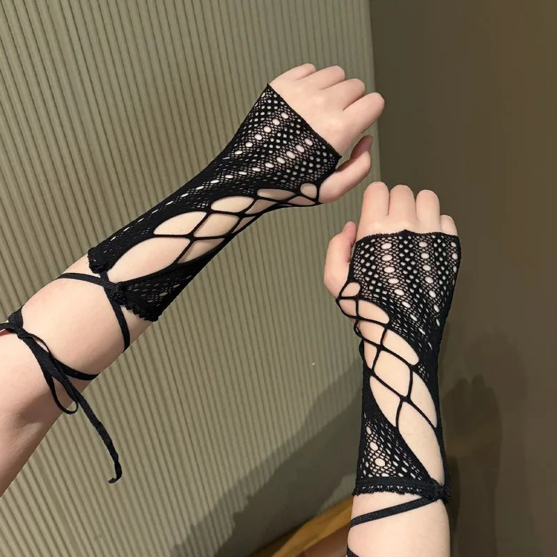 Vintage Lace Cross Tie Hand Sleeve