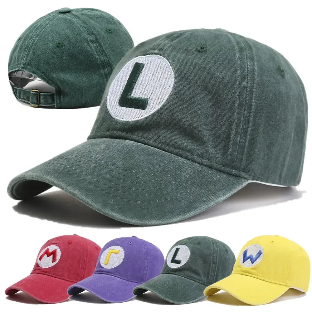 Mario Wario Luigi Waluigi Cotton Caps