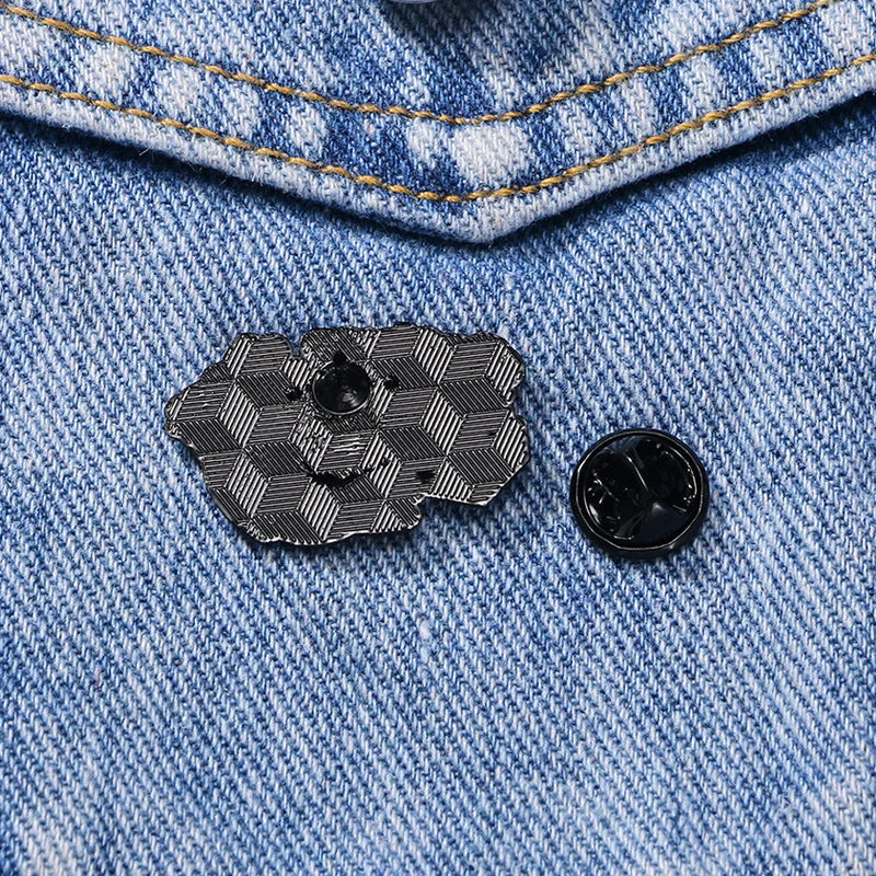 Posture Check Enamel Pin