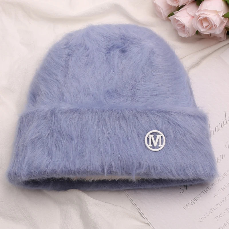 Rabbit Fur Beanies