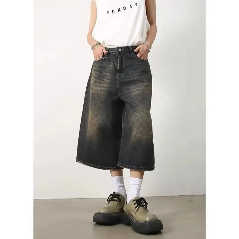 3/4 Length Jorts Jean Shorts
