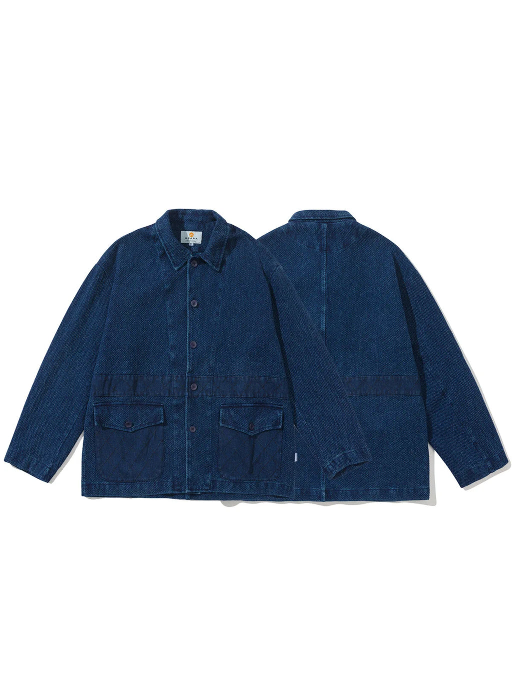 Japanese Indigo Dyed Washed Vintage Kendo Denim Jacket