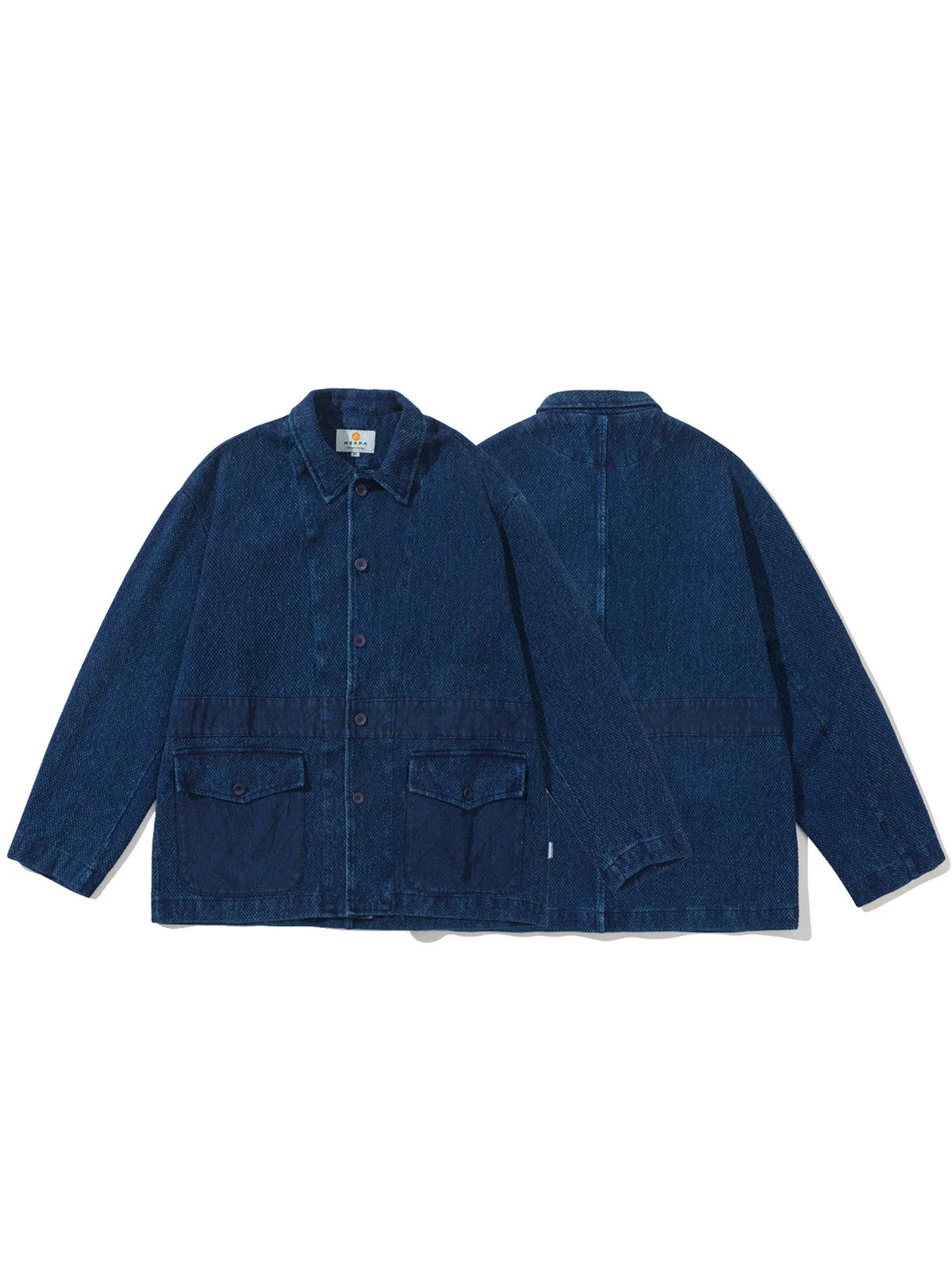 Japanese Indigo Dyed Washed Vintage Kendo Denim Jacket