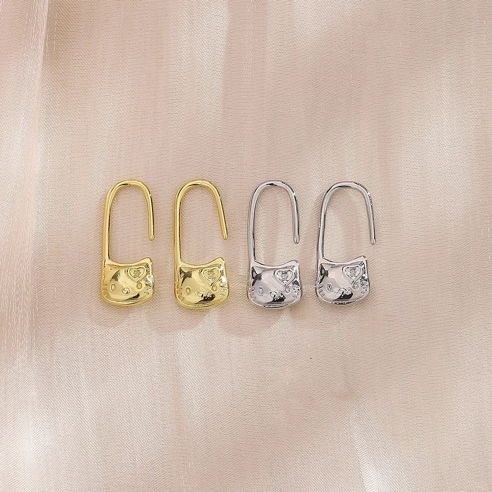 Hello Kitty Lock Earrings