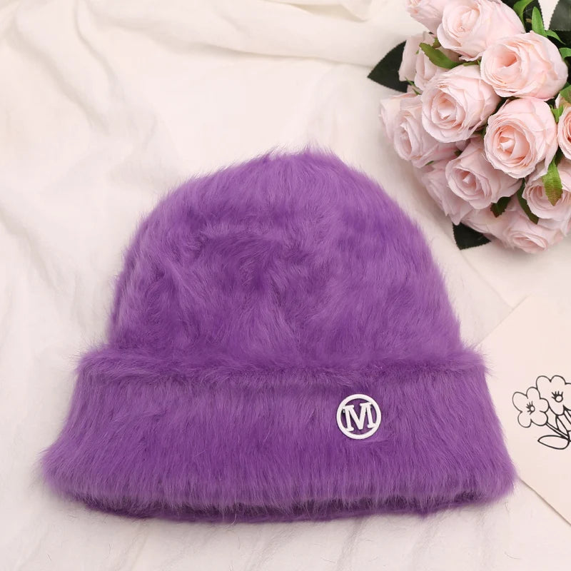 Rabbit Fur Beanies