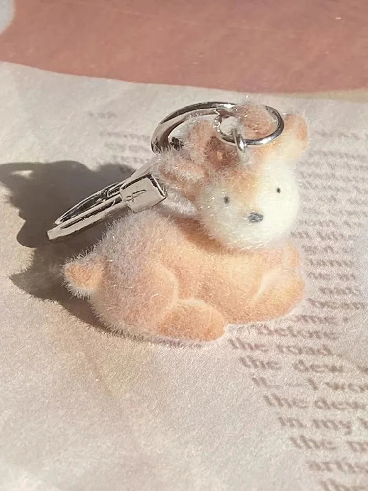 Fluffy Pig Keychain