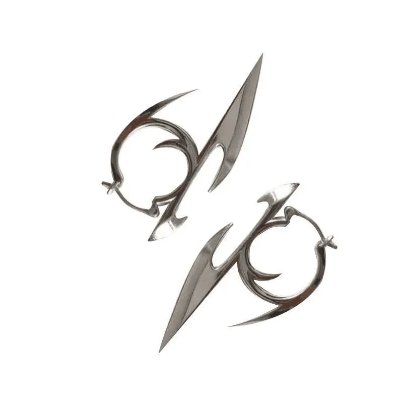 Chrome Hoop Earrings