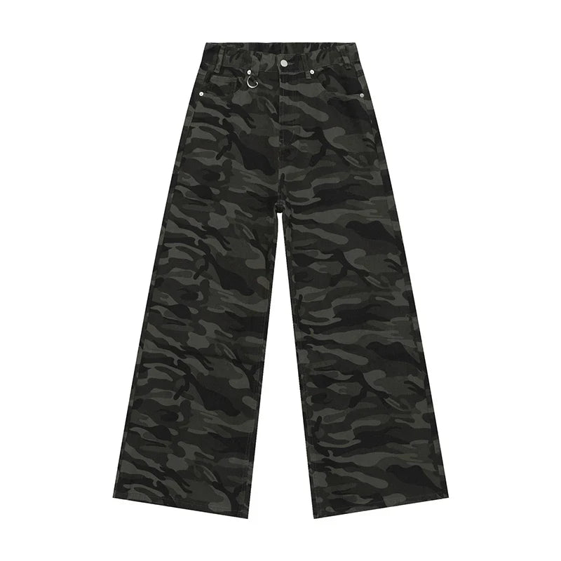 Wide Leg Washed Denim