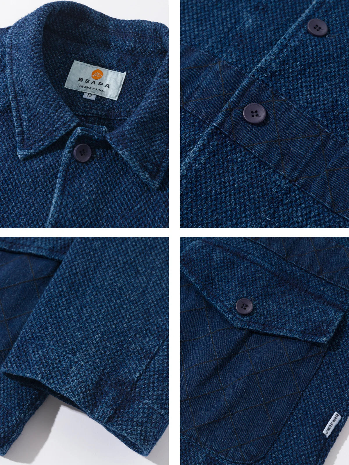 Japanese Indigo Dyed Washed Vintage Kendo Denim Jacket