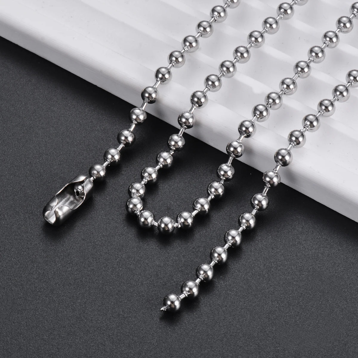 5pcs/lot 1.2mm-10mm Stainless Steel Ball Chain