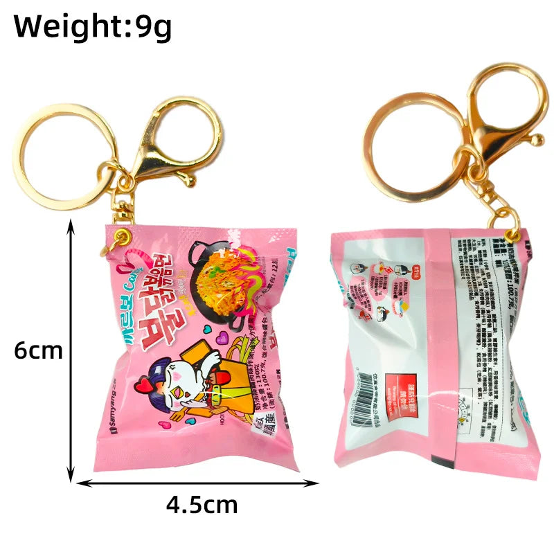 Instant Ramen Noodles Keychain