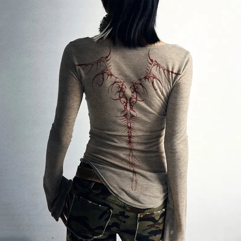 Cyber Sigil Knitted Tops