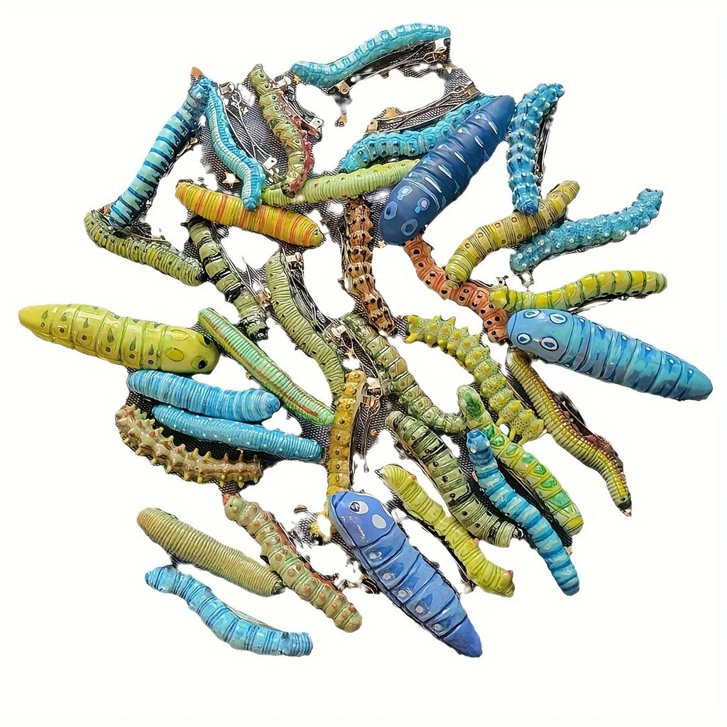 6pcs Caterpillar Hair Clips