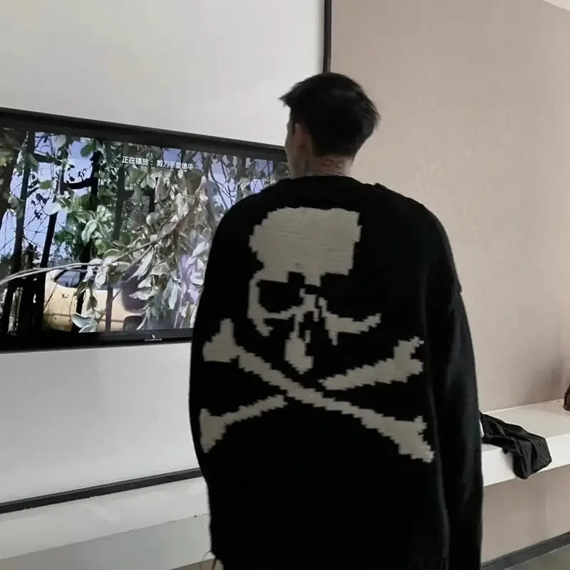 Skull & Cross Bones Knitted Sweater