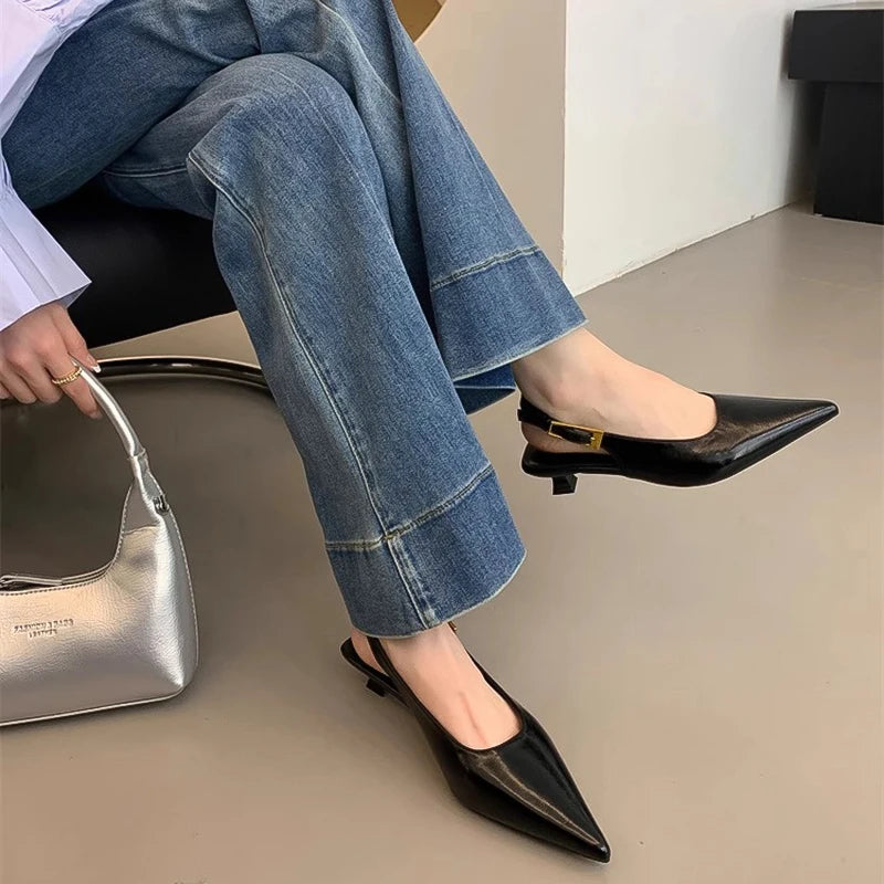 Pointed Toe Low Heels