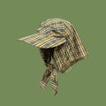 Plaid Head Scarf Hat