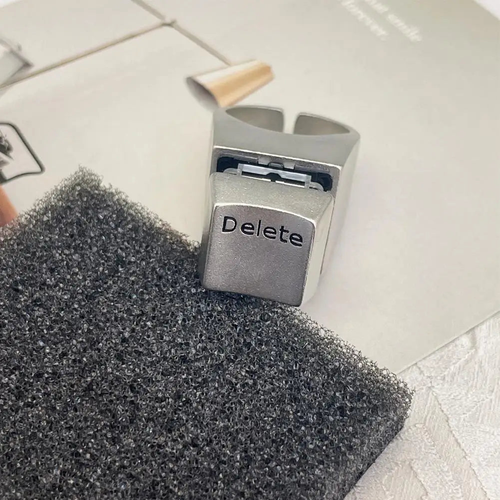 Clickable Delete Button Ring