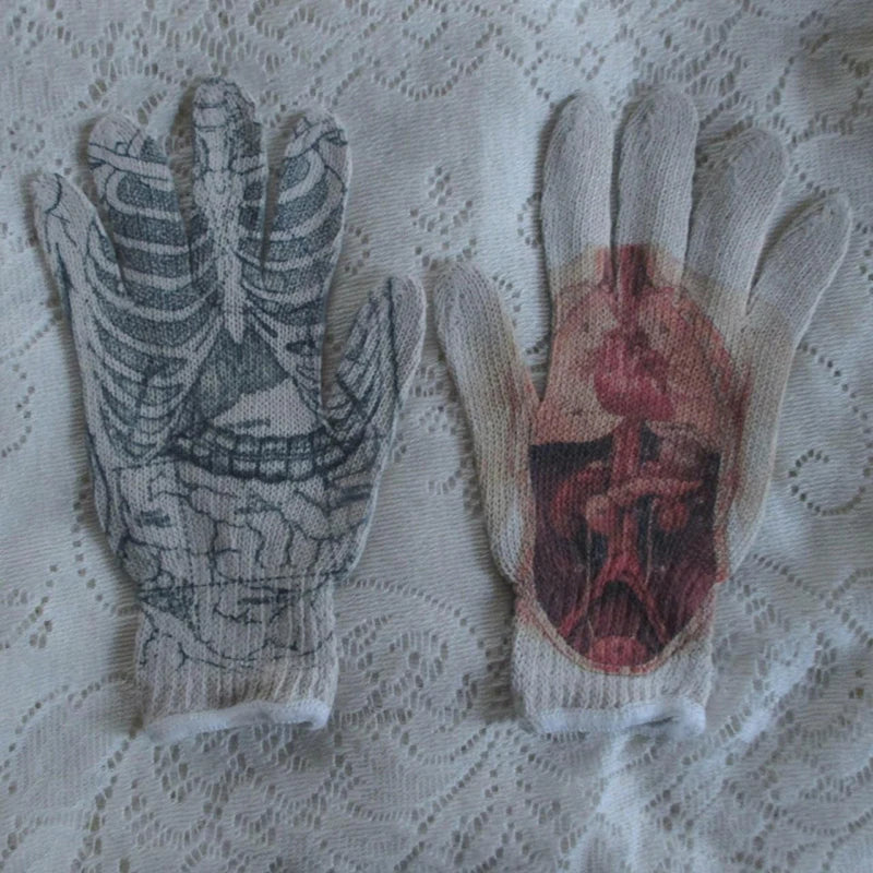 Virgin Mary Knitted Gloves