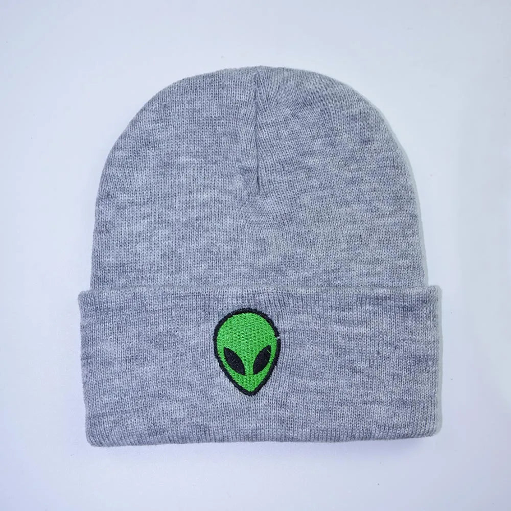Alien Embroidered Beanie