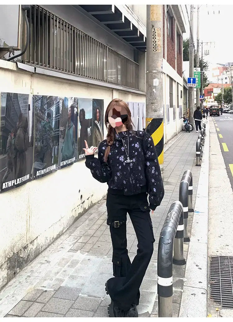 Gothic Dark Style Slim Jeans