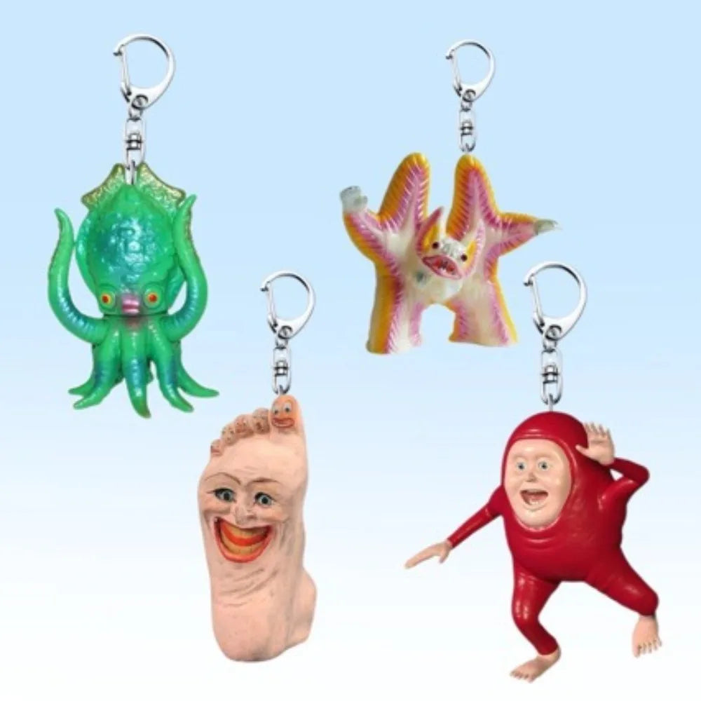 Exaggerated Abstract Japanese Monsters Keychain