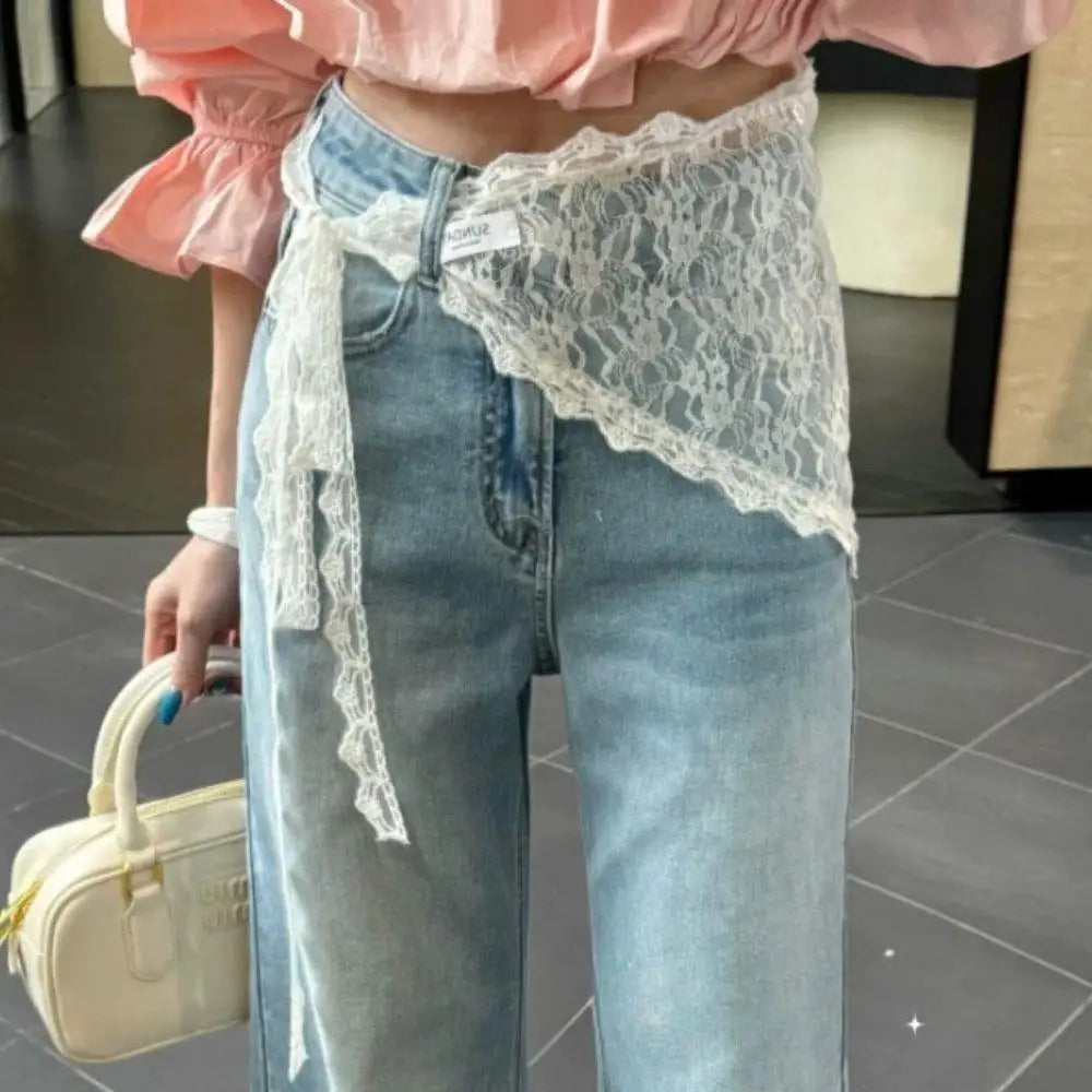 Stacked Lace Half Skirt
