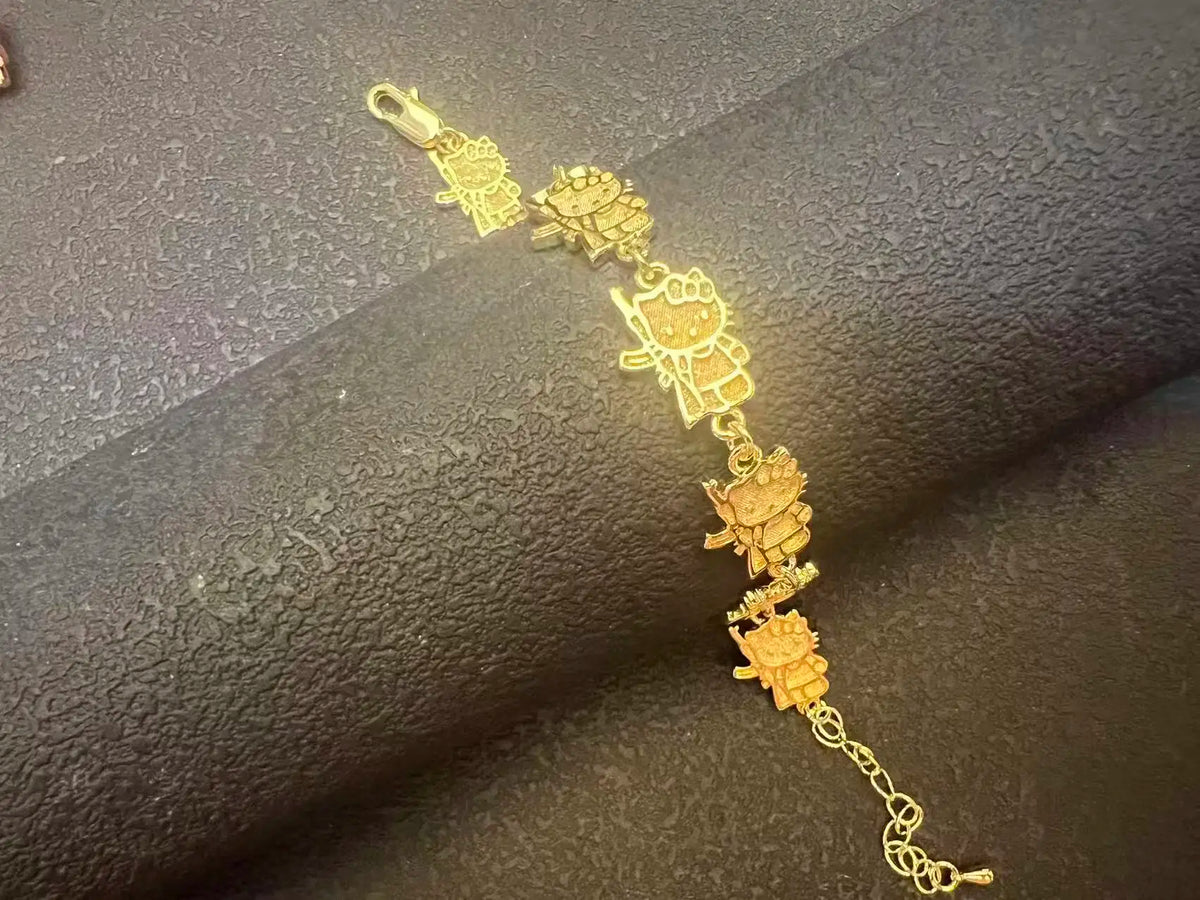 Hello Kitty Tennis Gold Plated Bracelet