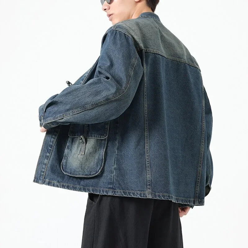 Denim Cotton Kimono Jacket
