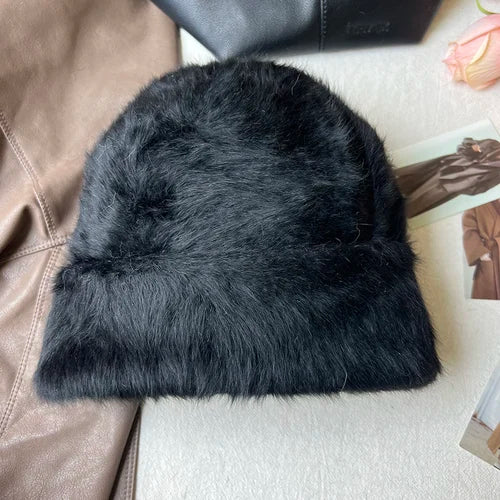 Rabbit Fur Beanies
