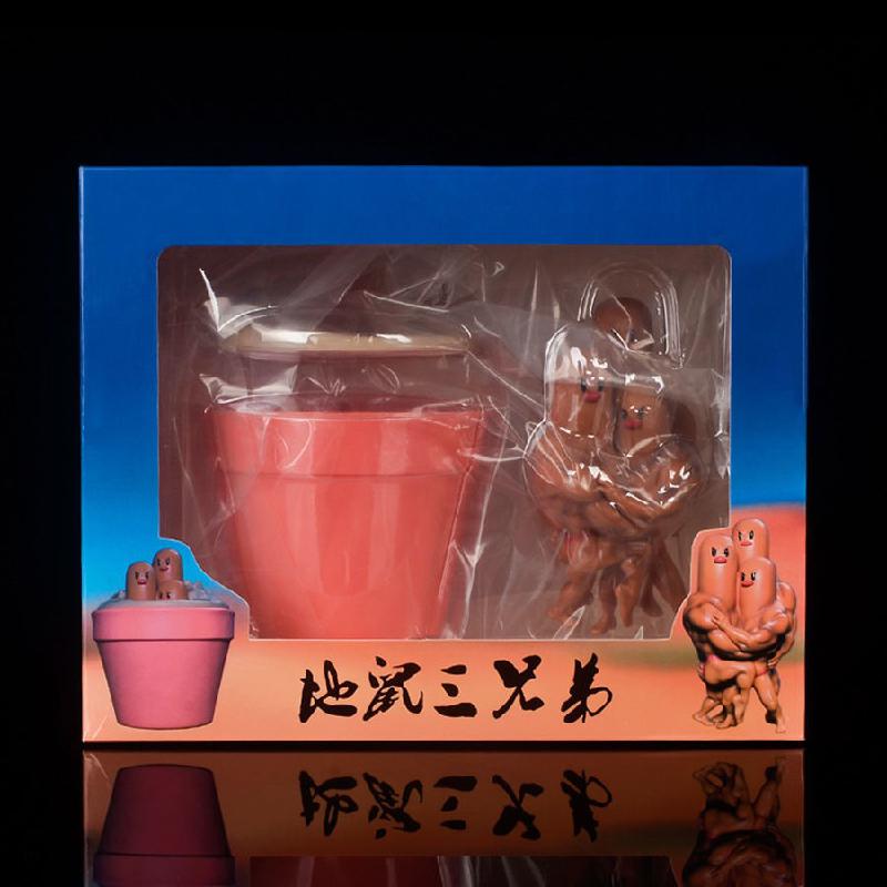 Muscular Dugtrio Diglett Sculpture
