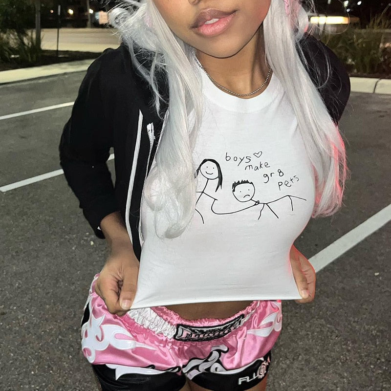 Boys Make Great Pets Crop Top