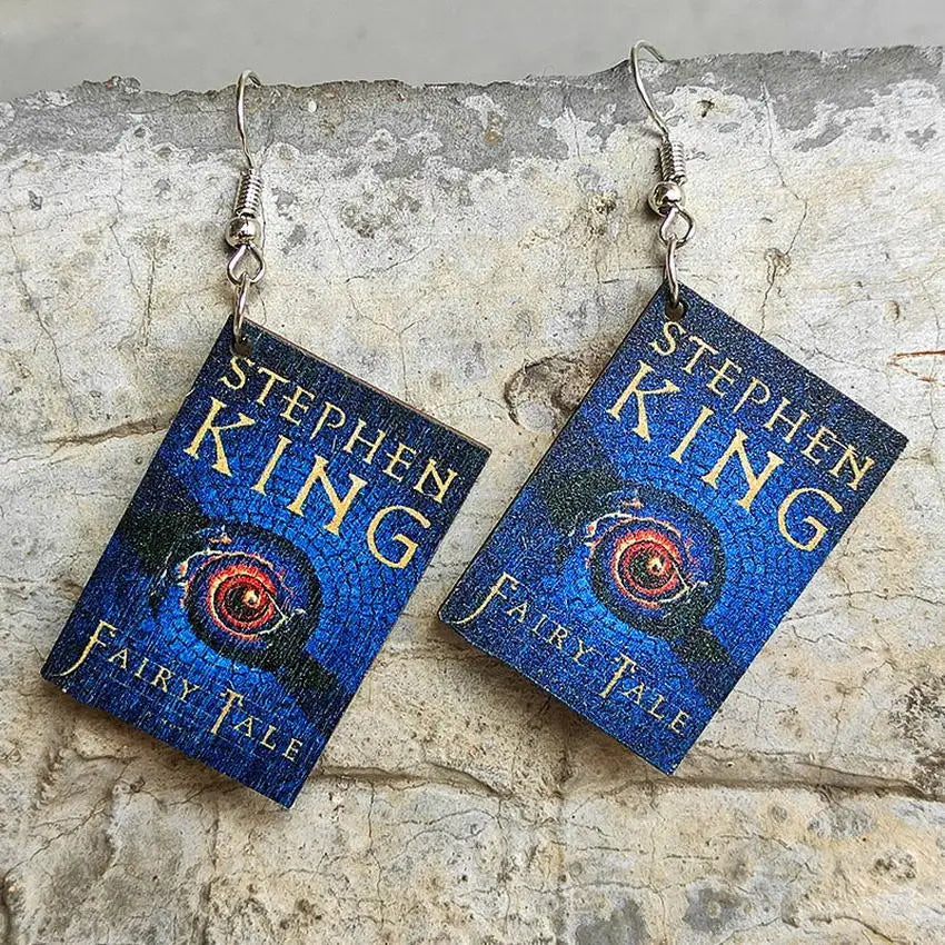 Stephen King Books Earring