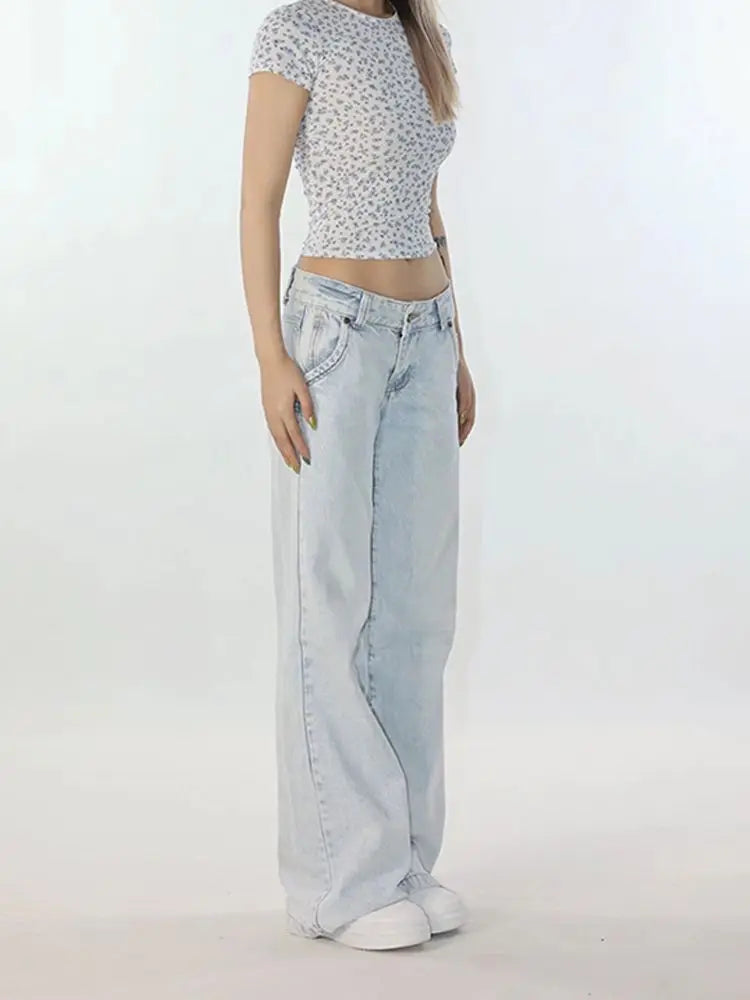 Light Blue Low Waist Jeans